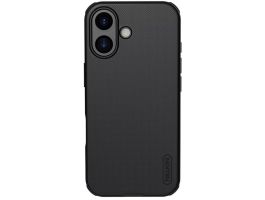 NILLKIN SUPER FROSTED PRO MAGNETIC műanyag telefonvédő (mágneses, ütésállóság, gumírozott) FEKETE - Iphone 16 (GP-161576)